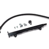 AMS Performance 08-15 Mitsubishi EVO X CNC Machined Aluminum Fuel Rail w/Pulsation Dampener - Black