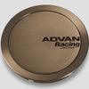 Advan  73mm Racing Center Cap Full Flat Dark Bronze - Mammoth Racing -