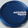 Advan 63mm Full Flat Centercap - Blue Anodized - Mammoth Racing -