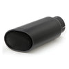 Banks Power Tailpipe Tip Kit - SS Obround Slash Cut - Black - 4in Tube - 5in X 6in X 14in - mammothracing