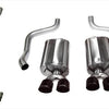 14108CBBLK Corsa 2.5 Inch Cat-Back Sport Dual Exhaust w/ Black 3.5 Inch Tips 09-13 Corvette 6.2L Stainless Steel Corsa Performance - mammothracing