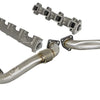 aFe 01-04 GM V8-6.6L LB7 Twisted Steel Manifold w/ Up Pipe - mammothracing