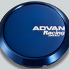 Advan 63mm Flat Centercap - Blue Anodized - Mammoth Racing -