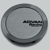 Advan 63mm Full Flat Centercap - Hyper Black - Mammoth Racing -