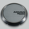 Advan 63mm Flat Centercap - Hyper Black - Mammoth Racing -