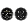 Auto Meter Gauge Kit 2 pc. Quad & Tach/Speedo 3 3/8in Old Tyme Black - mammothracing